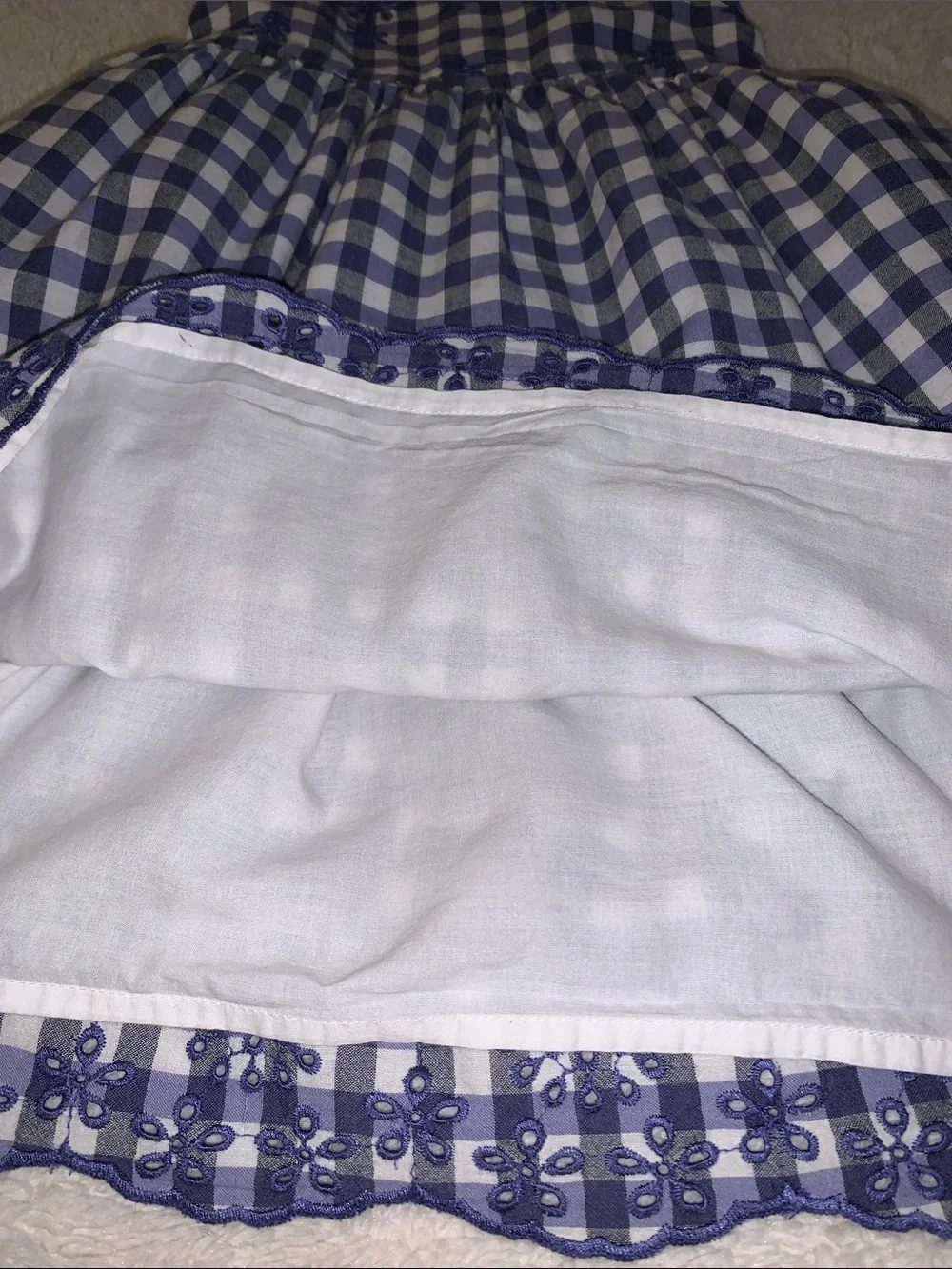 Cat & Jack Blue and White Dress 4/5 Embroidered Eyelet